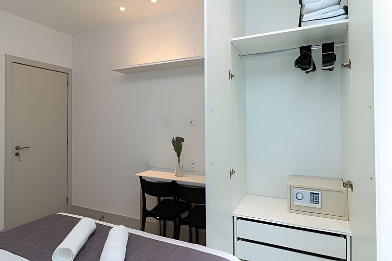 APARTAMENTO NOVO CLIMATIZADO COM SUÍTE + 2 BANHEIROS