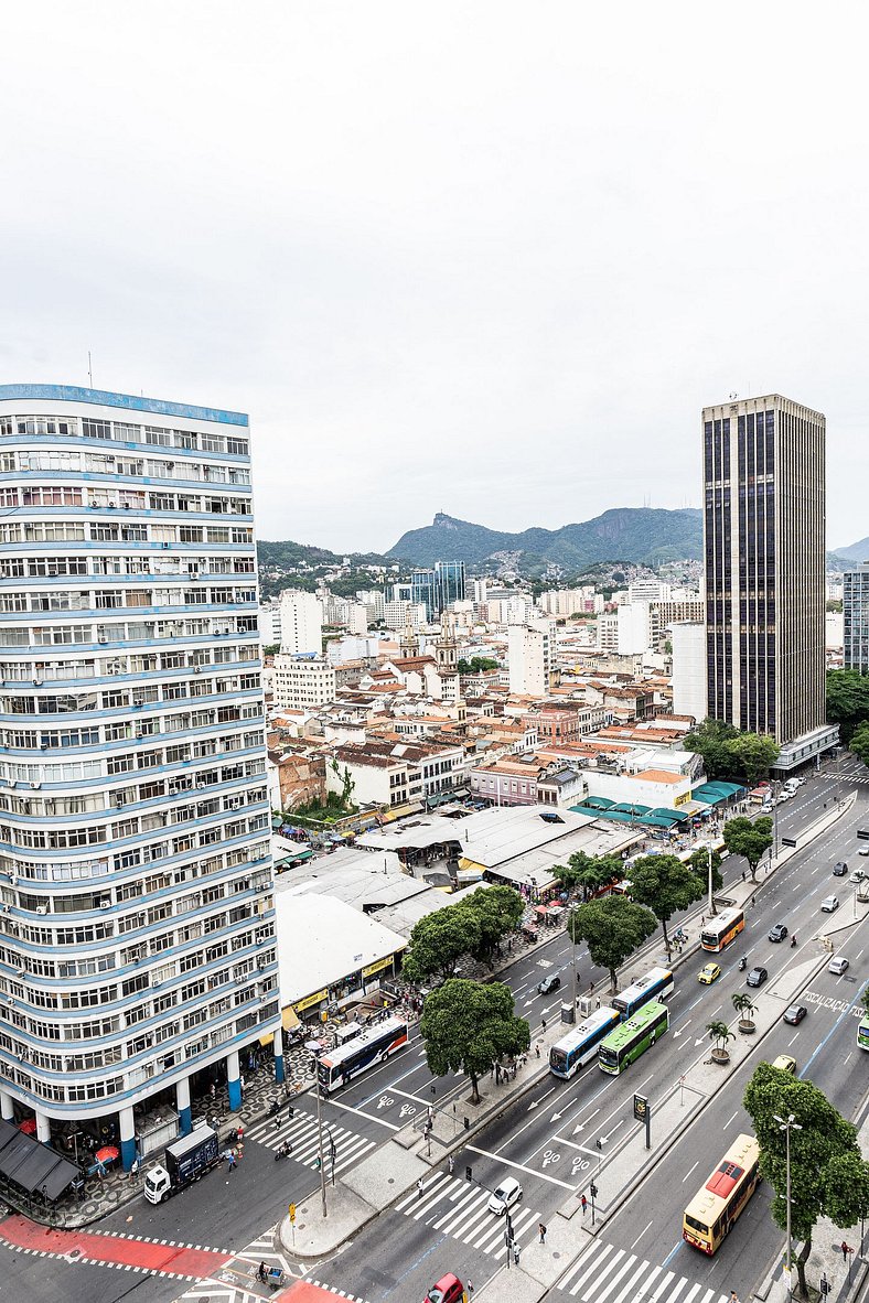 Studio Confort no Centro com Vista para o Cristo