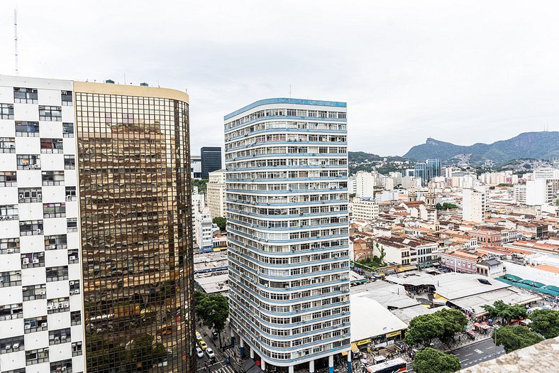 Studio Confort no Centro com Vista para o Cristo