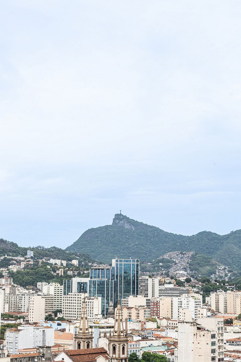 Studio Confort no Centro com Vista para o Cristo