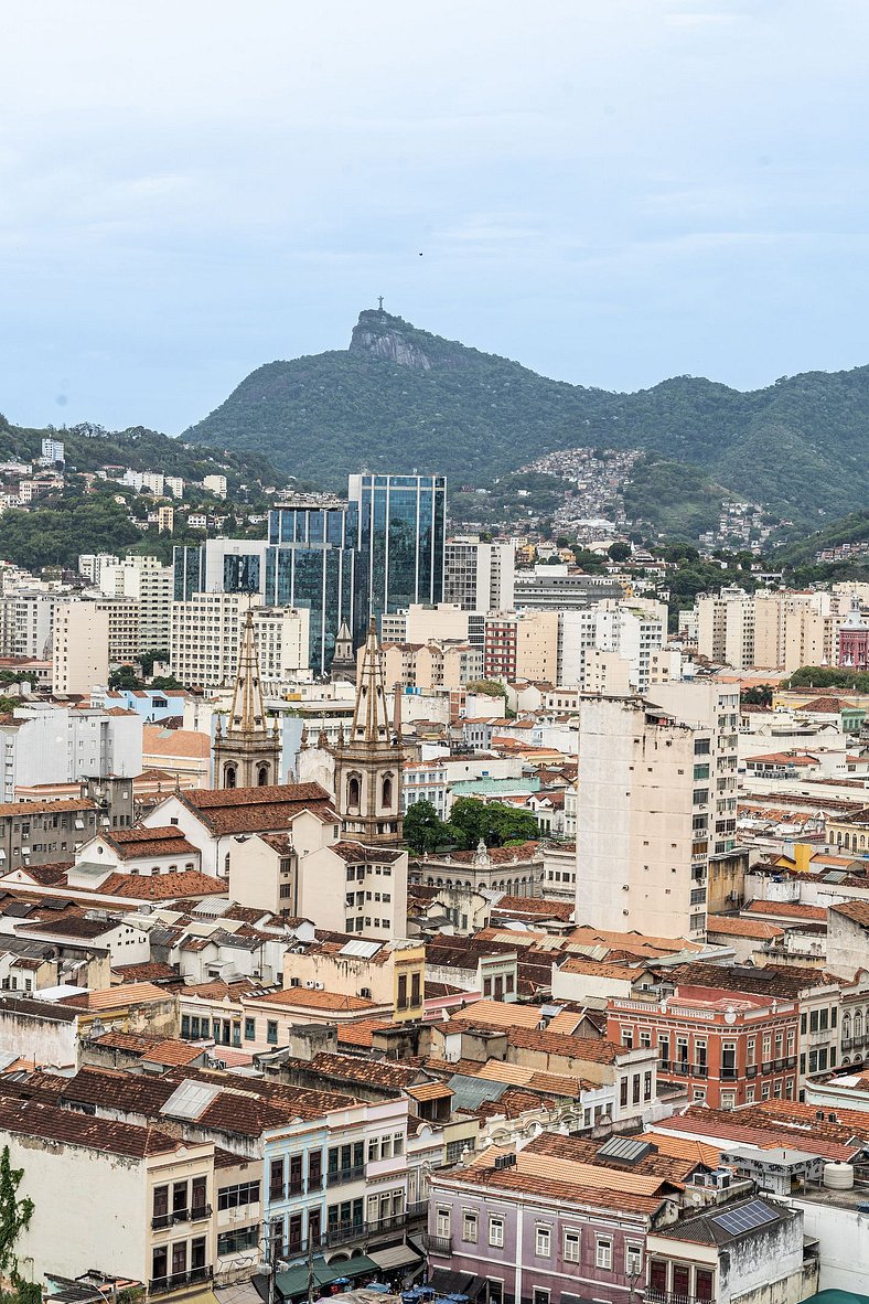 Studio Confort no Centro com Vista para o Cristo